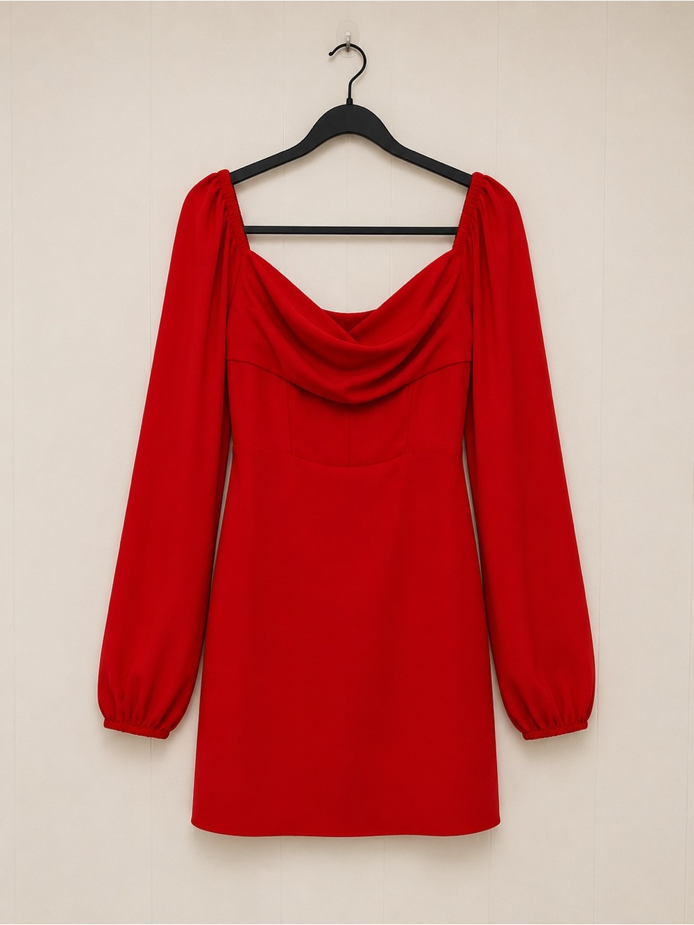 PRINCESS POLLY Size 6 Red Mini dress balloon sleeves Short Dance Formal